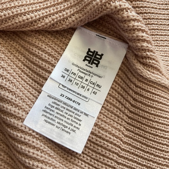 RIANI Crystal Embellished 100% Organic Cotton Heavy Knit Women’s Cardigan - Picture 9 of 10